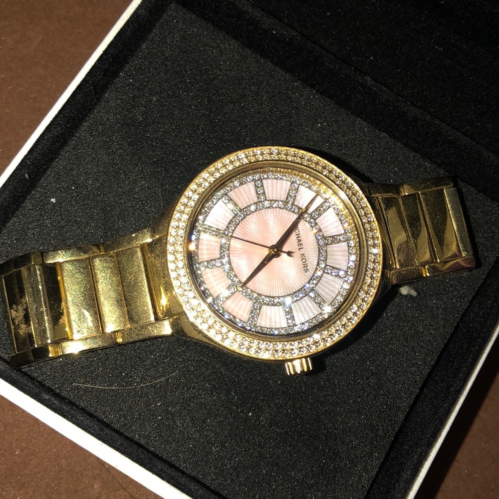 Never worn Gold Michael Kors watch